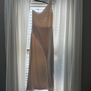 Elegant One-Shoulder White Dress